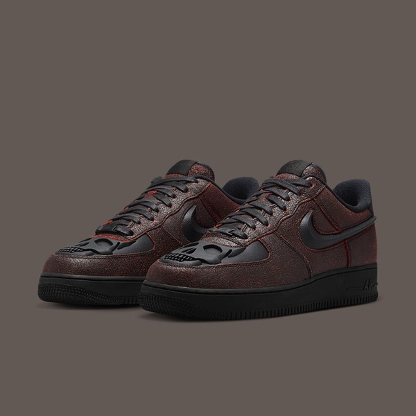 Nike Air Force 1 Low Halloween Skulls and crimson for the spookiest